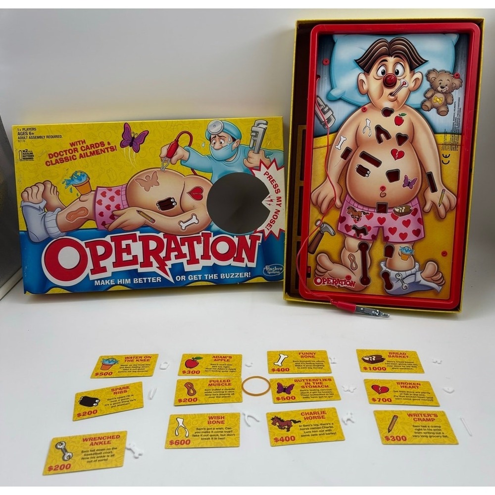 Operation 2015 Hasbro Gaming Milton Bradley B2176 - Complete & Works